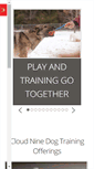 Mobile Screenshot of cloudninedogtraining.com